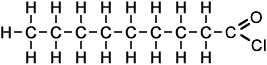 Structure of nonanoyl chloride