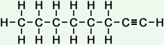 Structure of octyne