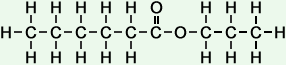 molecular structure of propyl hexanoate