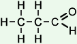 Structure of propanal