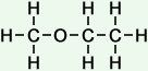 molecular structure of methoxyethane