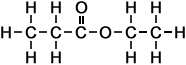 molecular structure of ethyl propanoate
