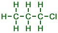 structure of 1-chloropropane