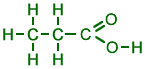 structure of propanoic acid