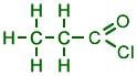 structure of propanoyl chloride