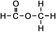 molecular structure of methyl formate
