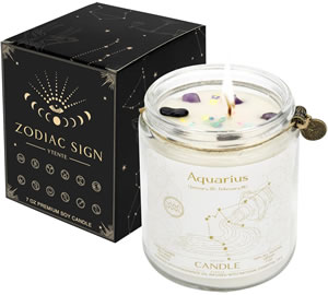 Aquarius Candle in Gift Box